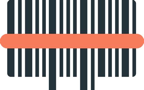 barcode illustration in minimal style 13928633 PNG