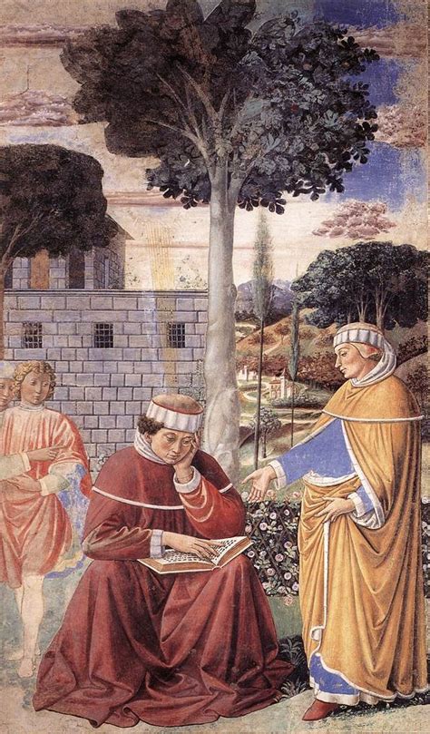 St Augustine Reading The Epistle Of St Paul By Benozzo Gozzoli 1420