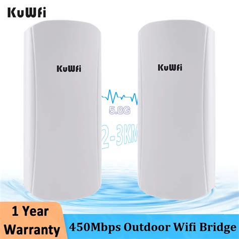 Kuwfi Puente Inal Mbrico Para Exteriores Enrutador Wifi CPE De 5GHz Y