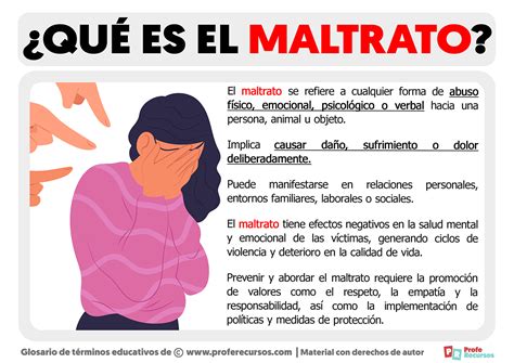 Qu Es El Maltrato Definici N De Maltrato