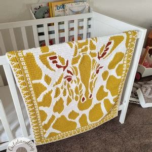 Crochet Pattern Giraffe Blanket Overlay Mosaic Crochet Pattern Sizes