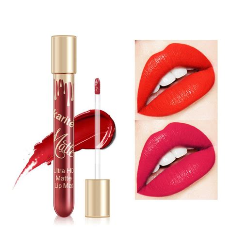 6 Colors Matte Lip Gloss Long Lasting Liquid Lipstick Waterproof Nude Red Velvet Lips Tint