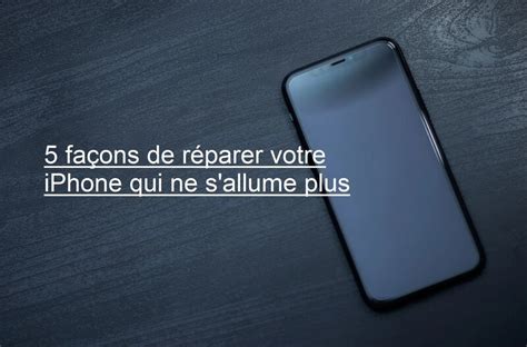 2025 IPhone Ne S Allume Plus Et Ne Charge Plus 6 Solutions