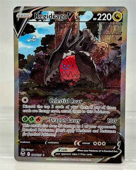 Regidrago V Alt Art Alternative Pokemon Card Silver Tempest Nm