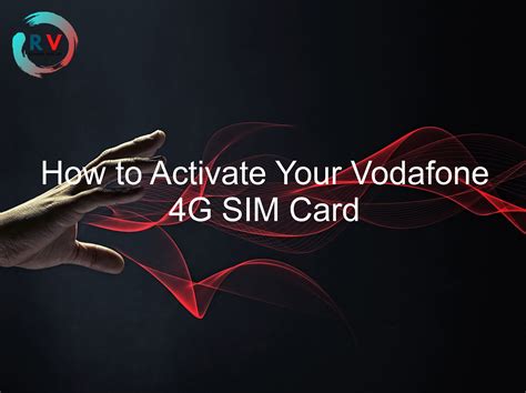 How To Activate Your Vodafone 4G SIM Card 2024 Updated RECHARGUE