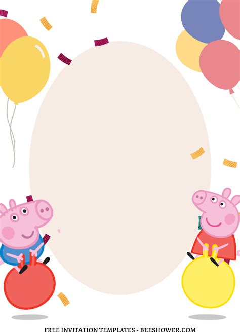 Fantastic Peppa Pig Canva Birthday Invitation Templates Artofit