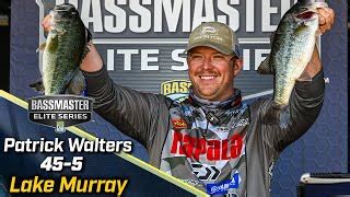 Bassmaster Patrick Walters Leads Day 2 Of Bassmaster Elite At Lake