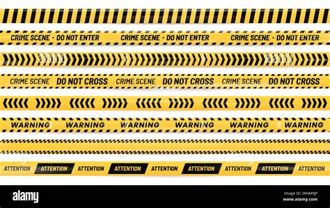 Danger Ribbon Alert Stripes Warning Tape And Striped Yellow And Black