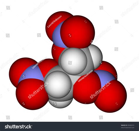 123trinitroxypropane Trinitroglycerin Nitroglycerin Molecule Stock ...