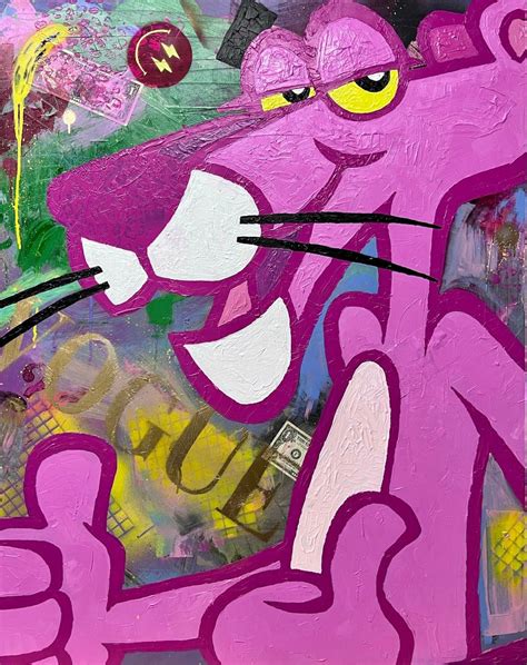 Pink Panther Pop Art Etsy