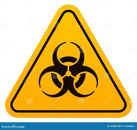 Toxic Hazard Label. Poisounous Risk Mark Stock Illustration