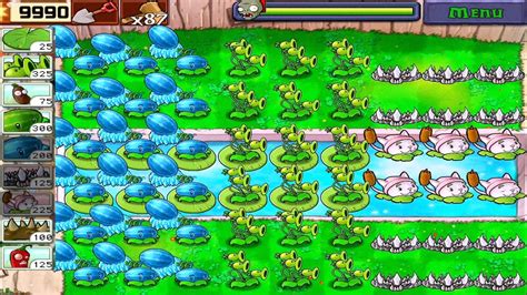 Plants Vs Zombies Last Stand Endless Winter Melon Three Pea