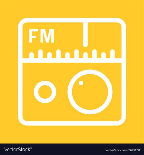 fm radio royalty  vector image vectorstock