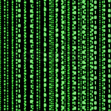 green binary code stock image colourbox
