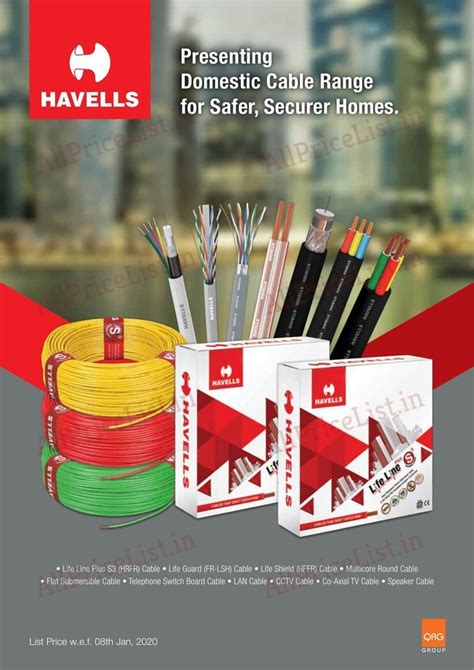 90 Mtr Domestic Wiring Havells Hr Flexible Cable For Electrical Rs 60