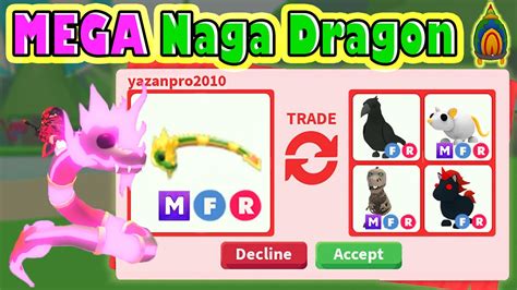 No Way I Traded My Mega Naga Dragon In Adopt Me Roblox Youtube