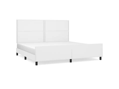 Supersleep tête de lit inclus cadre de lit blanc 200x200cm