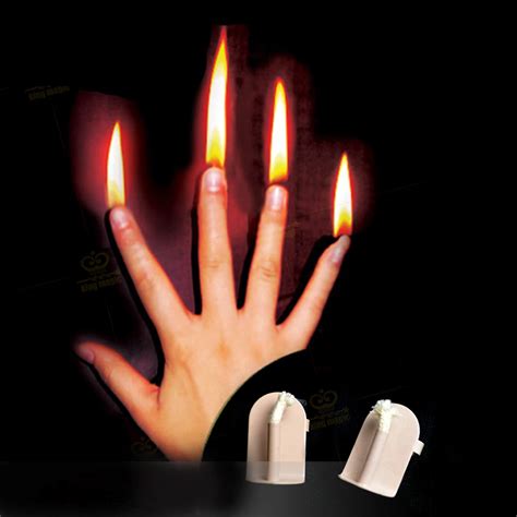 1 Set Finger Fire Magic Tricks Stage Magic prop Professional Magician ...