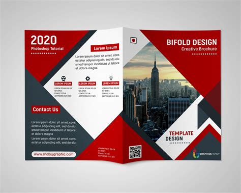 Corporate Bi Fold Brochure Design Free PSD Template – GraphicsFamily