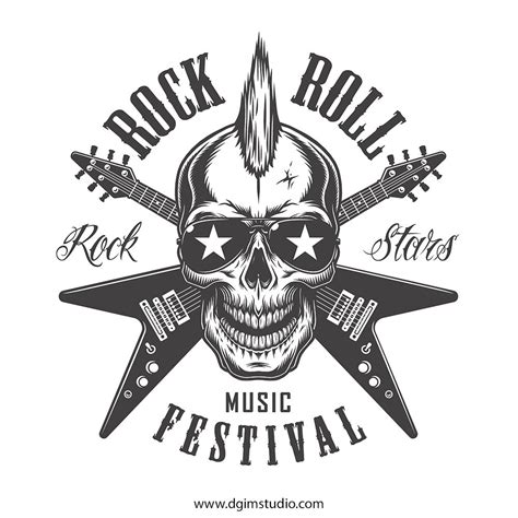 Skull Creator Rock And Roll Rock And Roll Sign Rock