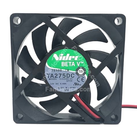 Nidec TA275DC C35598 35 DC 12V 0 48A 2 Wires 3 Wires 4 Wires Axial