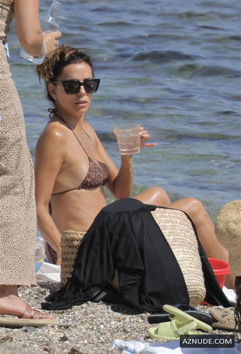 Eva Longoria Sexy Seen Showing Off Her Sizzles Bikini Body At Marbella Beach In Spain Aznude