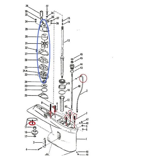 Mercury Outboard Parts Diagrams Water Pump Mercury Outboard