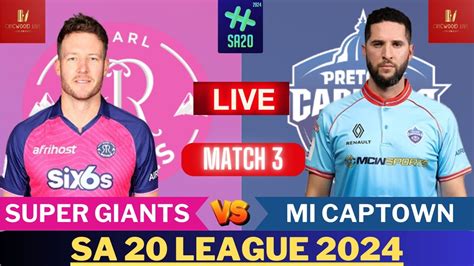 SA T20 Live Paarl Royals Vs Pretoria Capitals Live PR Vs PC Live