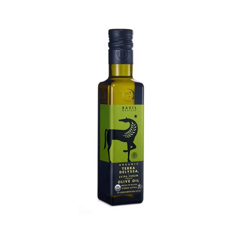 Buy Terra Delyssa Organic Extra Virgin Olive Oil Basil Ml Online