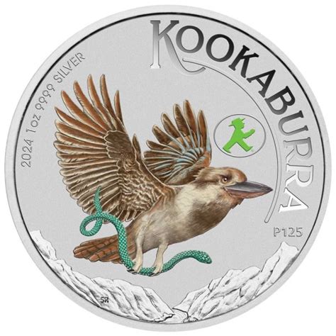 Kookaburra Uncja Srebra Kolorowa Wmf Smocza Mennica