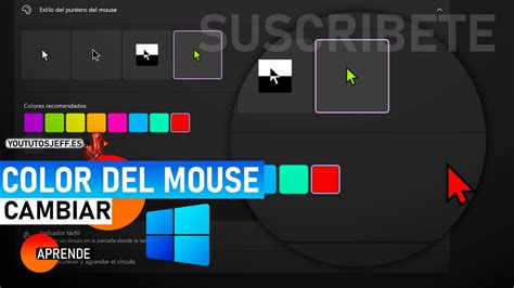 Cambiar Color Del Puntero Windows Youtube