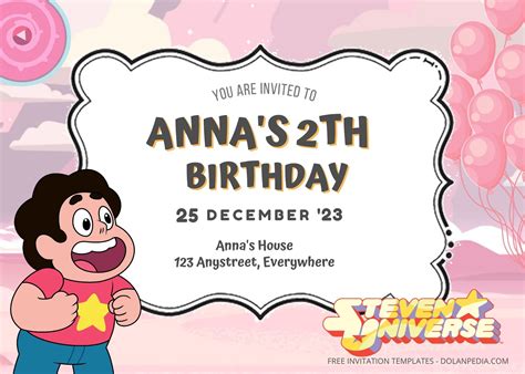 10 Steven Universe Birthday Party Templates Dolanpedia