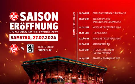 Fan Infos und Zeitplan zur Saisoneröffnung am Samstag Der Betze brennt