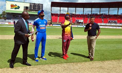 Wi V Ind India Win Toss Elect To Bat First In Second T I Bishnoi In