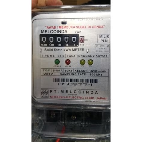 Jual KWH METER ANALOG 1PHASE 5 40A MELCOINDA Shopee Indonesia