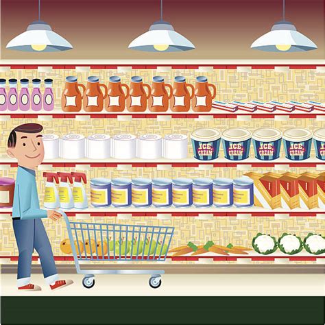 Shopping Aisle Side Illustrations Royalty Free Vector Graphics And Clip