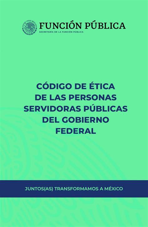 Pdf C Digo De Tica De Las Personas Servidoras P Blicas Del