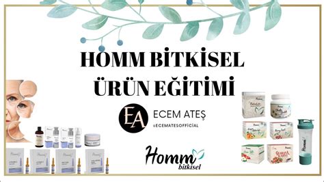 HOMM BİTKİSEL ÜRÜN EGİTİMİ BİLGİLENDİRME GÖRSEL SUNUM KOMBİNLER