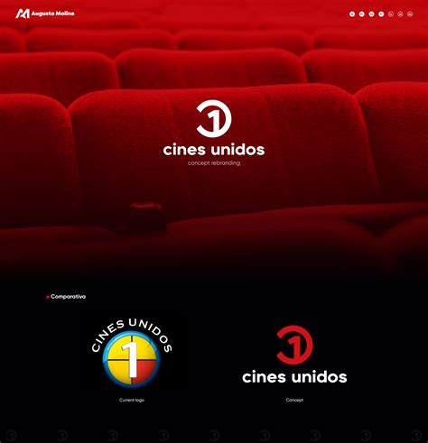 Cines Unidos Concept Rebranding On Behance