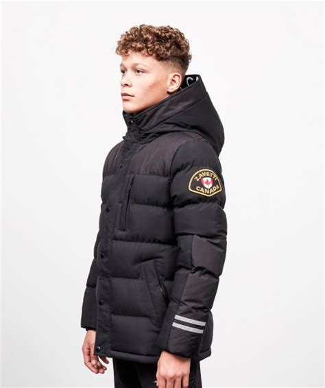 Zavetti Canada Junior Turbo Bomber Jacket Black Zavetti