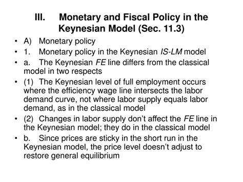 PPT - Chapter 11 Keynesianism: The Macroeconomics of Wage and Price ...