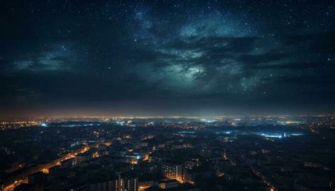 City Night Sky Stock Photos, Images and Backgrounds for Free Download