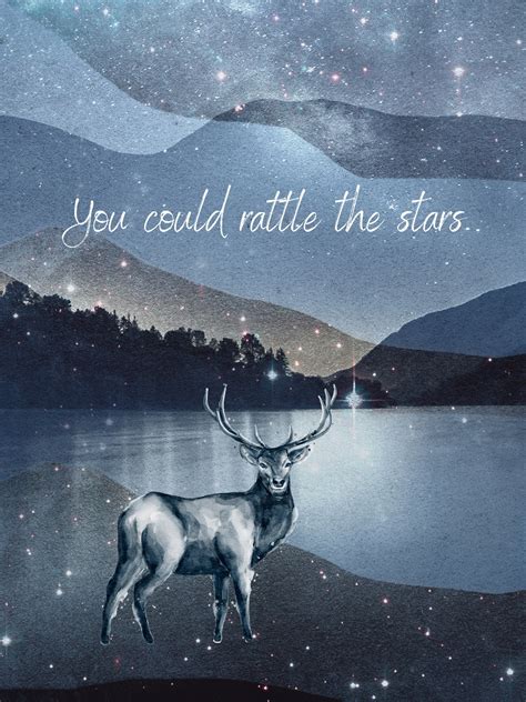 Throne Of Glass Inspired Digital Wall Art You Could Rattle The Stars Etsy