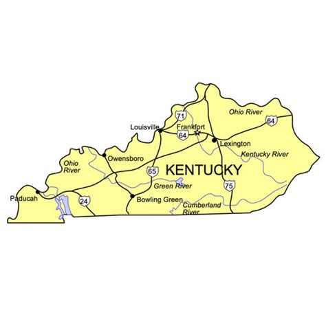 Map Of Ohio And Kentucky With Cities - Dulcea Konstance