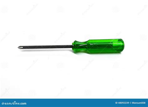 Green Screwdriver Stock Image Image Of Tool Screwdriver 48092239