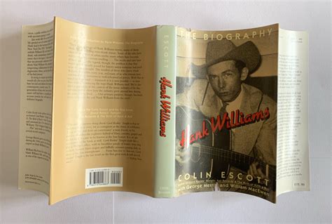 Hank Williams The Biography By Colin Escott Very Good Hardcover 1994 1st Edition Anns Old