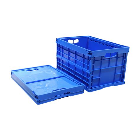 Plastic Shipping Crate Stackable Container Turnover Moving Box For