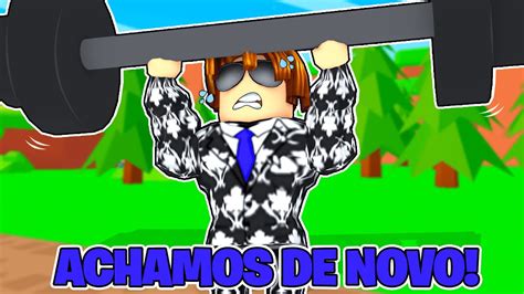 Achei O JeffBlox Levantando Peso Para Virar O Mais Forte Do ROBLOX