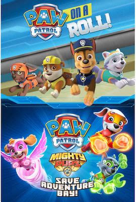 Paw Patrol On A Roll Patrol Patrol Mighty Pups Save Adventure Bay Ps