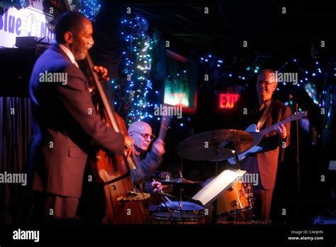 The Bill Frisell Ron Carter And Paul Motian Trio Performing At The Blue Note In Nyc On December